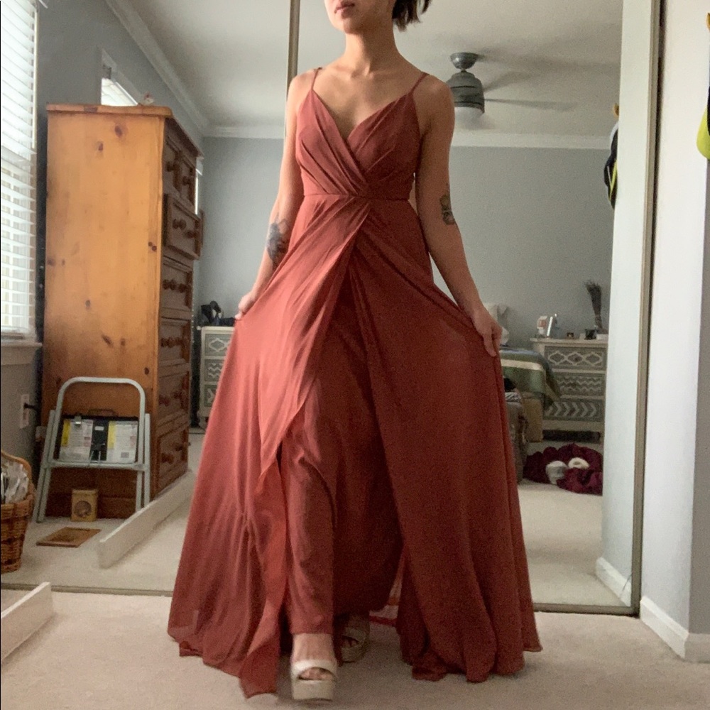 Lulus Blush Rose Pink Bridesmaids Maxi Dress XXS